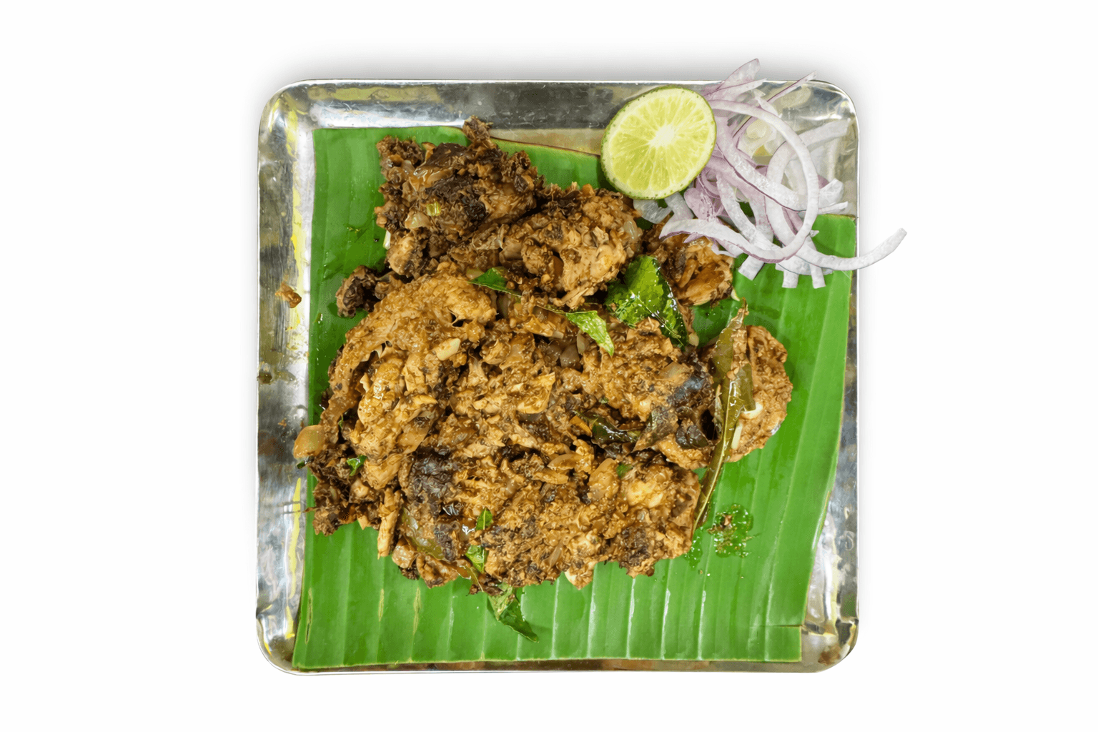 Andhra chicken ghee roast at buffet