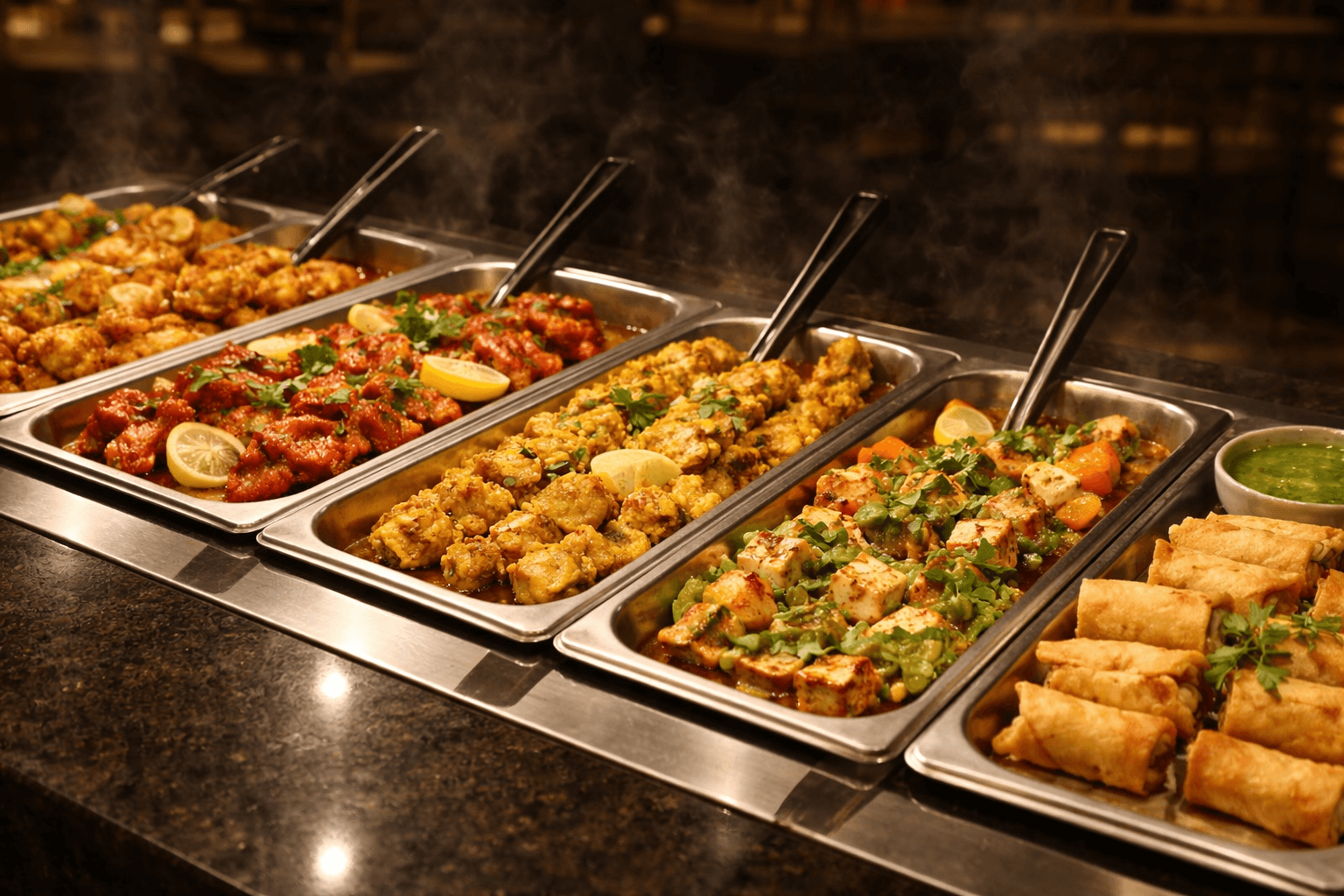 Indian appetizer buffet